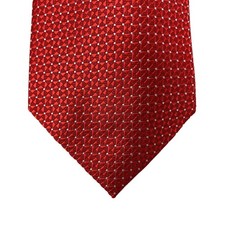Perry Ellis Mens Brydon Micro-Neat Classic Neck Tie Red 3 1/8"