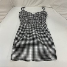 Urban Outfitters Black and White Gingham Dress Size S-P Adjustable Straps