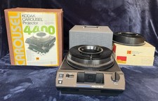 Vintage Kodak Carousel 4400 Slide Projector, Extra Carousel, Slide Case More