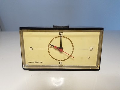 Vintage General Electric Tischuhr Retro Wecker 60er GE Elektro Uhr