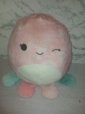 Original Squishmallows OSHUN OCTOPUS Pink Marbled 12" Soft Plush Toy Kelly Toys