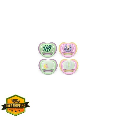 Philips Avent Pacifiers 4pk 6-18M Glow-in-Dark Sterilizing Case