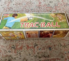 Vintage 1975 Wham-O Trac-Ball TRACK BALL - Both Racquets 4 Balls w/ Original Box