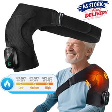 Electric Heated Shoulder 3 Mode Massager Brace with Vibration Joint Pain Relief