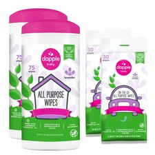 Dapple Baby All Purpose Wipes Lavender 2 Pack 75ct 2x30ct