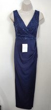 Sistaglam Navy Blue Sequin Maxi Dress 4 6 Prom Formal Bridesmaid Wedding Cruise