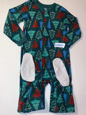 N8 NWT Size 7 CARTER'S Holiday Christmas Tree Fleece Footed Sleeper Pajamas