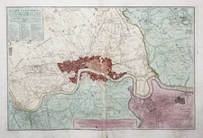 London Stadtplan Plan city Stadt Großbritannien Great Britain Karte Tirion 1754