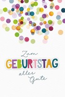 Geburtstag Karte Mit Briefumschlag Bunte Punkte
