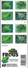 2019 USPS SHEET OF 20 FIRST CLASS LETTER STAMPS FROGS 78¢