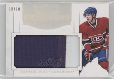 2011-12 Panini Dominion Mammoth Jerseys Patch 10/10 Raphael Diaz #24 Patch 1o3