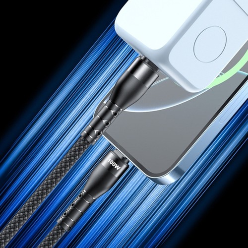 Nylon Braide PD100W USB C To USB C Cable Fast Charging Wire For Tablets Phone - Picture 5 of 20