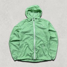 The North Face Windbreaker Womens Small Full Zip Hiking Outdoor Coat, Green