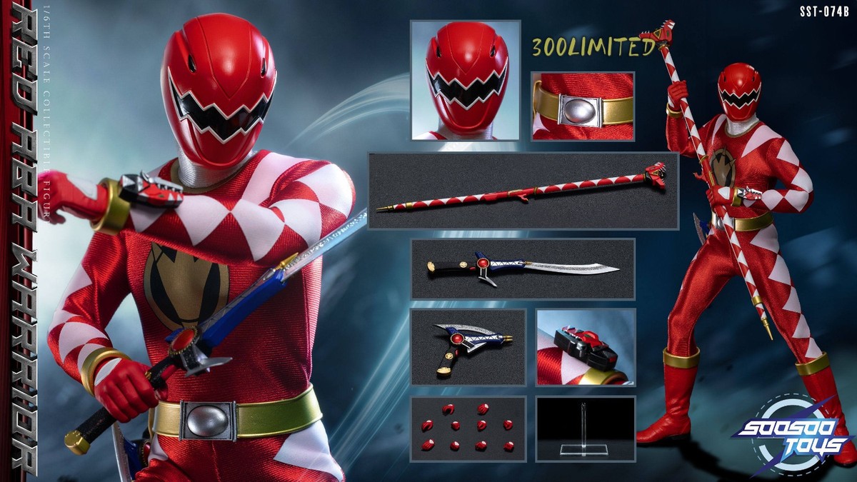 Soosootoys SST-074 忍風戦隊ハリケンジャー ハリケンレッド Soosootoys SST-074B 1/6 Super Sentai Red Ranger Action Figure