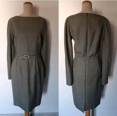 Dior Kleid Etuikleid Business Büro grau 36 S ORIGINAL