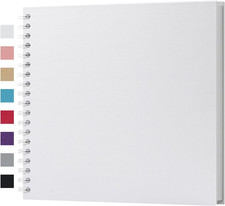 10 x 10 Inch DIY Scrapbook Album 40 Pages Hardcover Kraft Paper Scrap Book Ph...