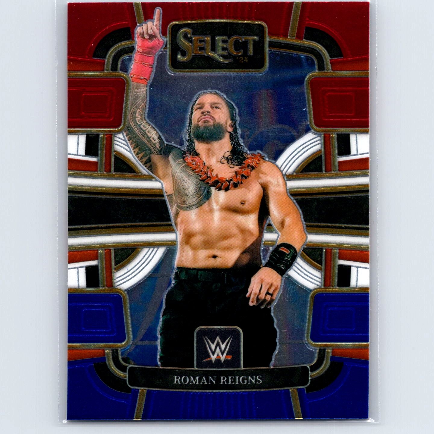 2024 Panini Select WWE Roman Reigns #86 Red and Blue