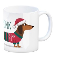 Weihnachts-Dackel Longdrink Kaffeebecher