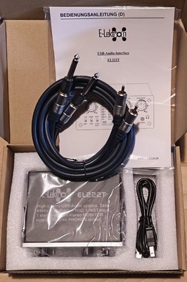 E-Lektron EL222T Interface, inkl. Audiokabel + Adapter + OVP, sehr gut erhalten