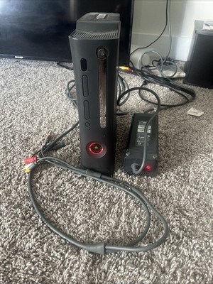 Microsoft Xbox 360 Black Console OnlyParts Or Repair Red Ring of