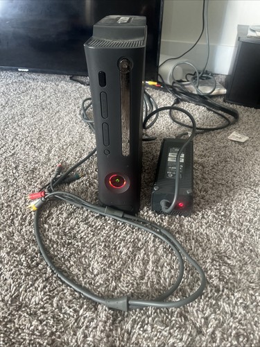 Microsoft Xbox 360 Black Console OnlyParts Or Repair Red Ring of Death ...