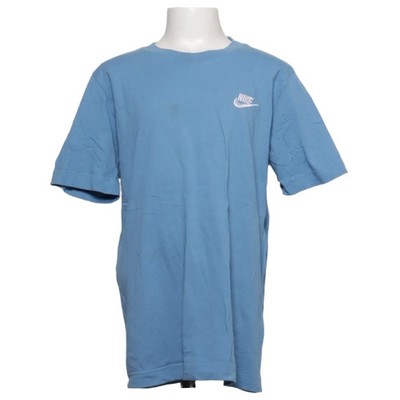 Nike, T-shirt, Größe: 147/158, Blau, Baumwolle, Einfarbig, Jungen #kum