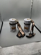  2 Mini Keychain Lipstick Barrel Bag Purse Charm Coin Purse Scarf Accessories 