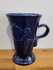 ~FIESTA~ LATTE  COFFEE MUG ~Cobalt Blue~ LARGE BISTRO ~Made in the USA~
