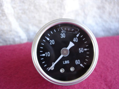 #ad #ad 60 PSI BLACK FACE OIL PRESSURE GAGE FOR HARLEY PANHEAD SHOVELHEAD $16.95