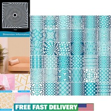 Geometric Stencils 36 Pack 5 x 5 Inch Reusable Plastic Painting Templates DIY
