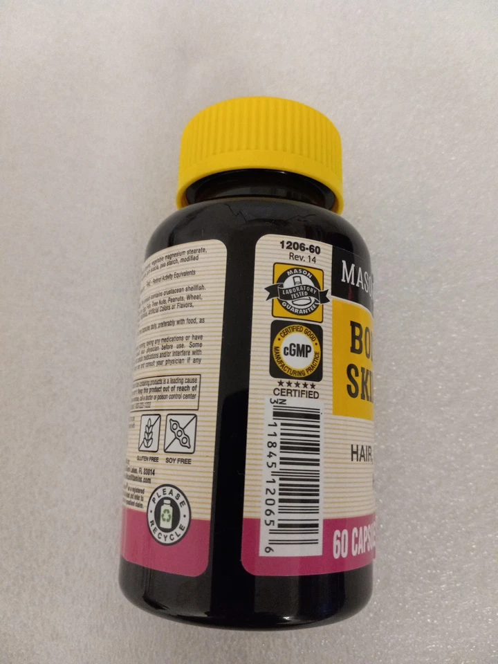 Cuerpo, Cabello, Piel y Uñas, 60 Cápsulas Foto 2 de 4