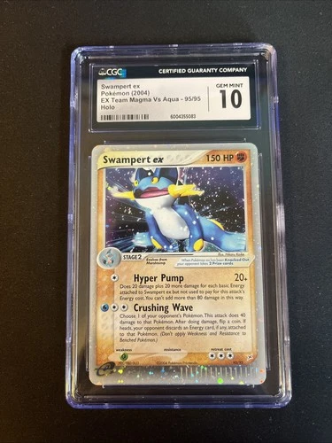 2004 EX Team Magma Vs Team Aqua - English Swampert ex Ultra Rare Holo 95/95