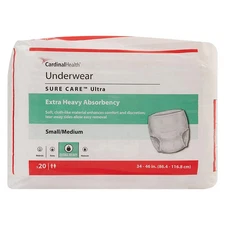 Cardinal Health Sure Care Ultra Underwear, Extra Heavy Absorbency