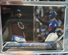 Topps 2023 Now Salute to Greatness #736 LeBron James Mookie Betts Dodgers