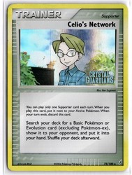 Celio's Network 73/100 EX Crystal Guardians Reverse Holo