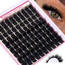 Lashes Clusters 3D Volume Manga Lash Clusters with Spiky Long Lash Extension 12-