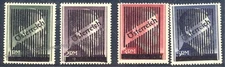 Austria Germany 1945 Hitler Head Mark Values Va-Vd Graz Set Overprint MNH 113029