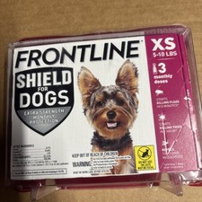 FRONTLINE Shield Flea Tick Treatment for Dogs, XS 5-10 Lbs 3 Doses