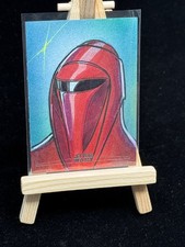 Emperor's Guard Silver Foil Sketch 1/1 2024 Topps Star Wars Galaxy Eric Medina