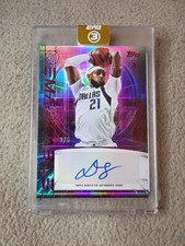 2025-26 Daniel Gafford Topps Three Remarkable Red Refractor Auto 3/5 #RM-DG
