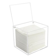 Disposable Face Towel Storage Box Compatible with Facial Towel XL, Acrylic Di...