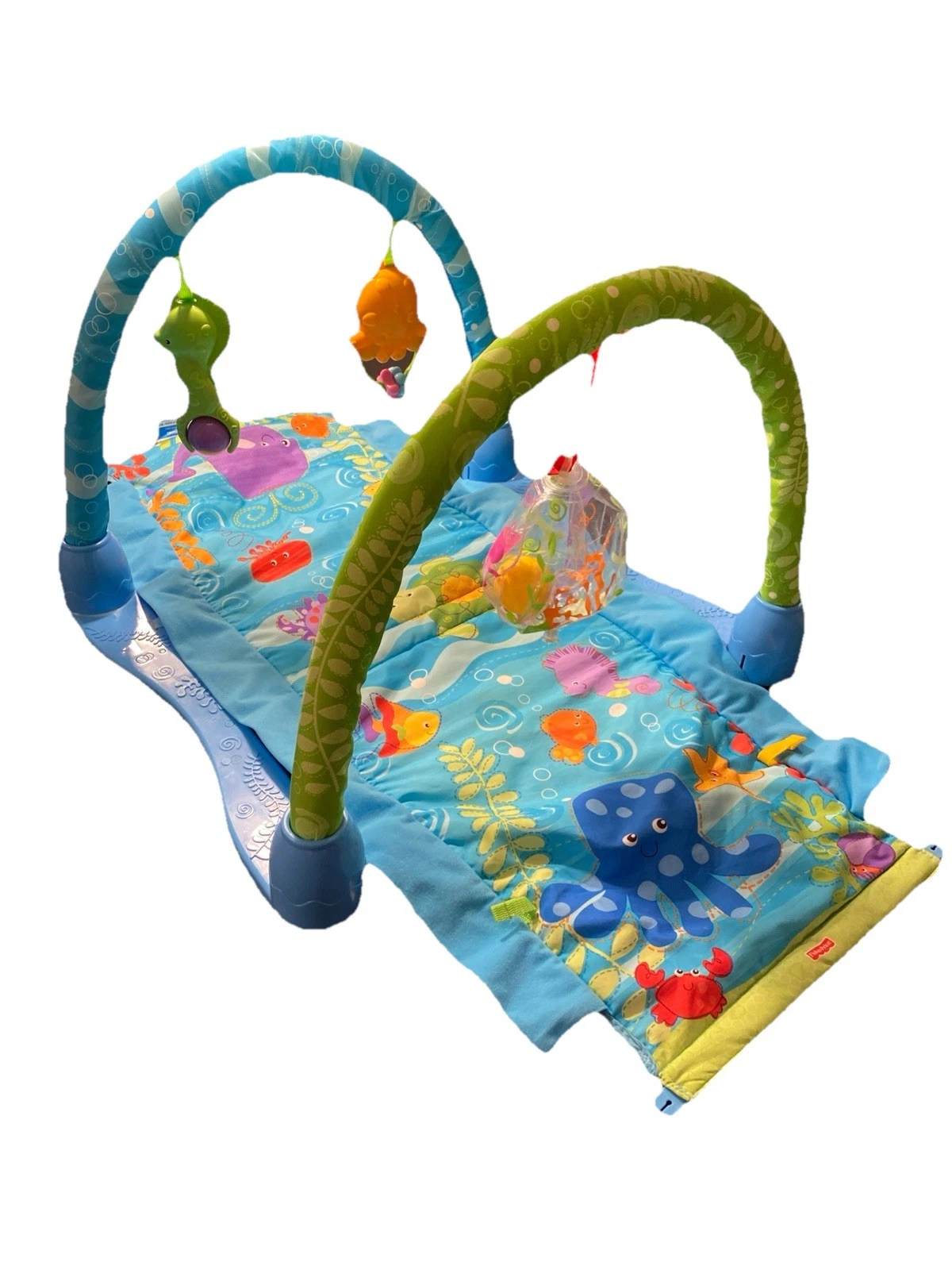 Fischer Price Kick & Crawl Gym Ocean Wonders Activity Mat & Tunnel