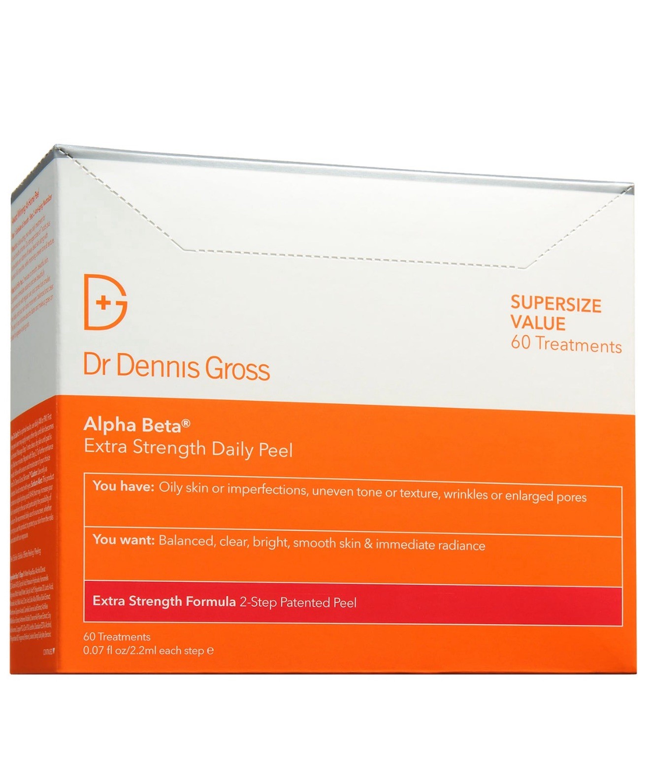 Dr Dennis Gross | Alpha Beta EXTRA STRENGTH Daily Peel 60 Treatments | EXP 02/27