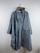 GANNI Regenponcho Cape Grau Kariert Gr. L/XL Raincoat Oversized Style F5950