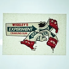 Original VINTAGE 1970s Heat Transfer | Wrigley's Crawling Gum | Iron On