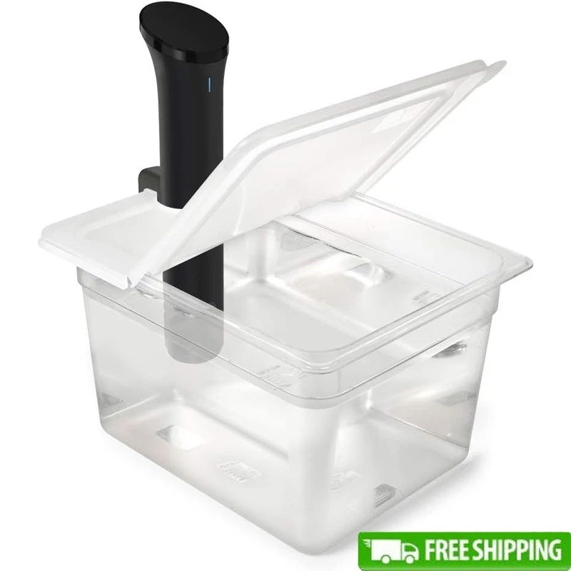 12 Quart Sous Vide Container Bundle Collapsible Hinged Lid Anova Nano 750W New