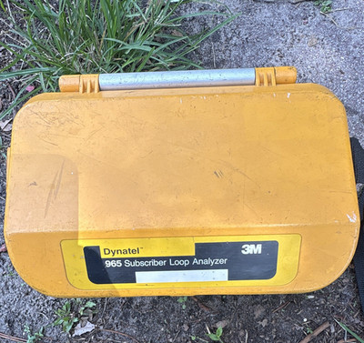 Dynatel 965 Subscriber Loop Analyzer Cable Tester for D.C. & A.C. Line w/ Case