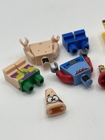 2009 Lego SpongeBob Minifigure Lot (3) Spongebob, Patrick Mr Krabs #3833 Retired