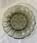 Vintage Egg/Oyster Tray Federal Carnival Glass Smokey Quartz Iridescent