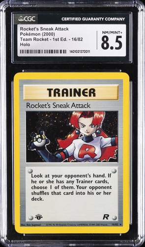 Rocket's Sneak Attack (1st Edition) graded CGC 8.5 for sale on eBay